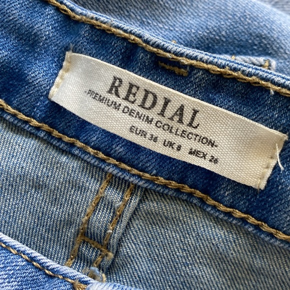 Redial Paris Embellished Pearls Rhinestone Boot Cut Jeans - Size Small - Picture 5 of 11